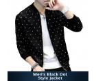 Mens Black Dot Style Jacket